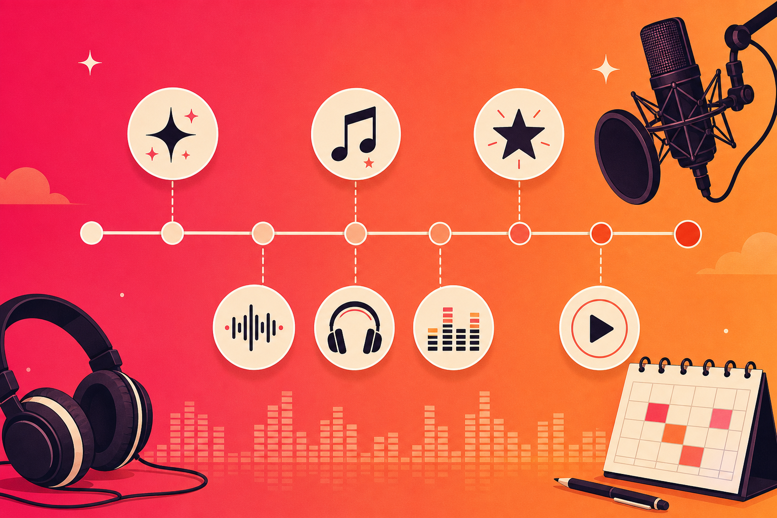 Jak zaplanować premierę muzyczną? Harmonogram 6 tygodni przed releasem